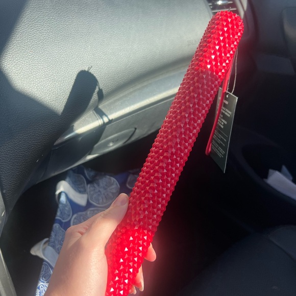 🤍NWT❤️Starbucks 2024 Summer Red Studded Bling Case & Reusable Straw Christmas - Picture 2 of 2